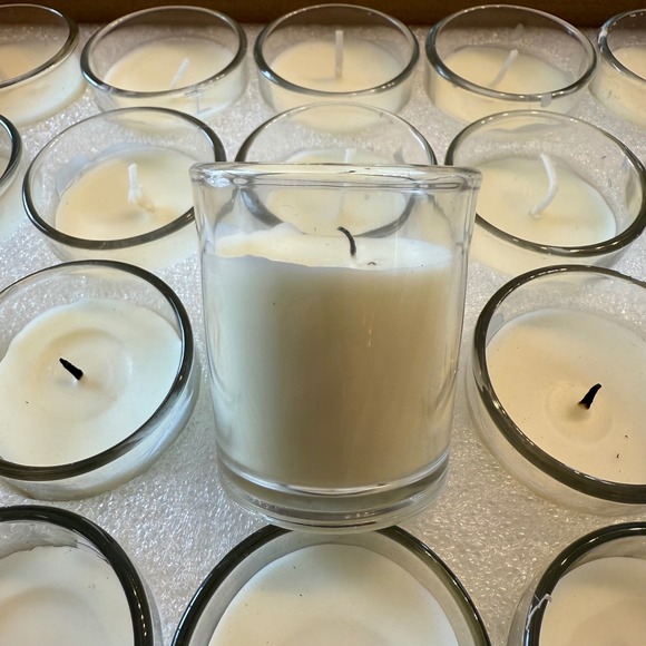 Citronella Candles Natural Soy 20 Pack Glass Votive 2oz Bug Repellent Outdoor - Picture 5 of 11